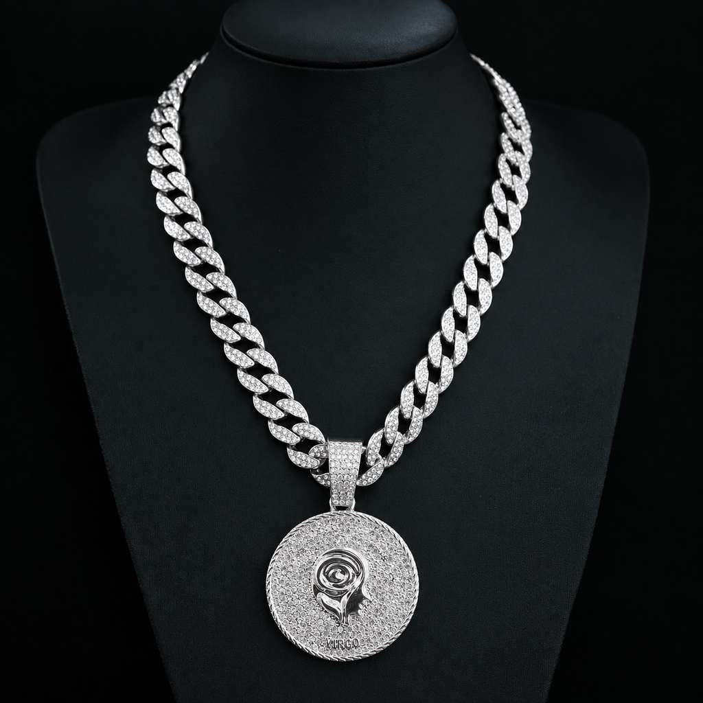Zodiac Sign Cuban Chain Necklace – Exquisite, Stylish Gold-Plated Pendant📿🍀