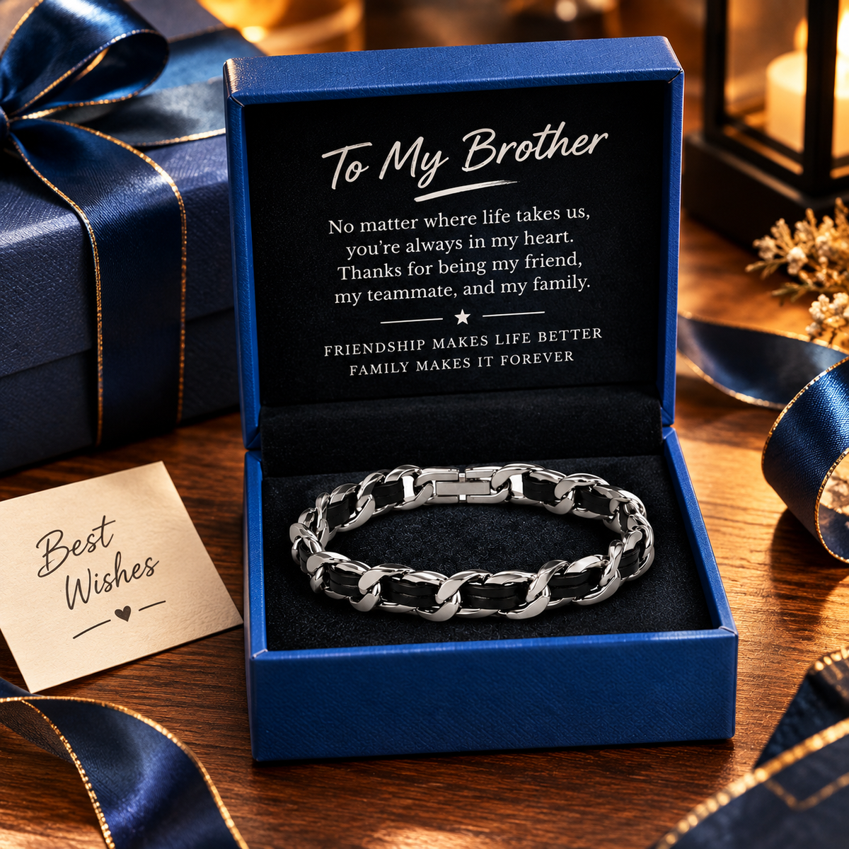 Premium Cuban-Style Titanium Steel & Leather Bracelet — Sophisticated Style for Men📿🍀