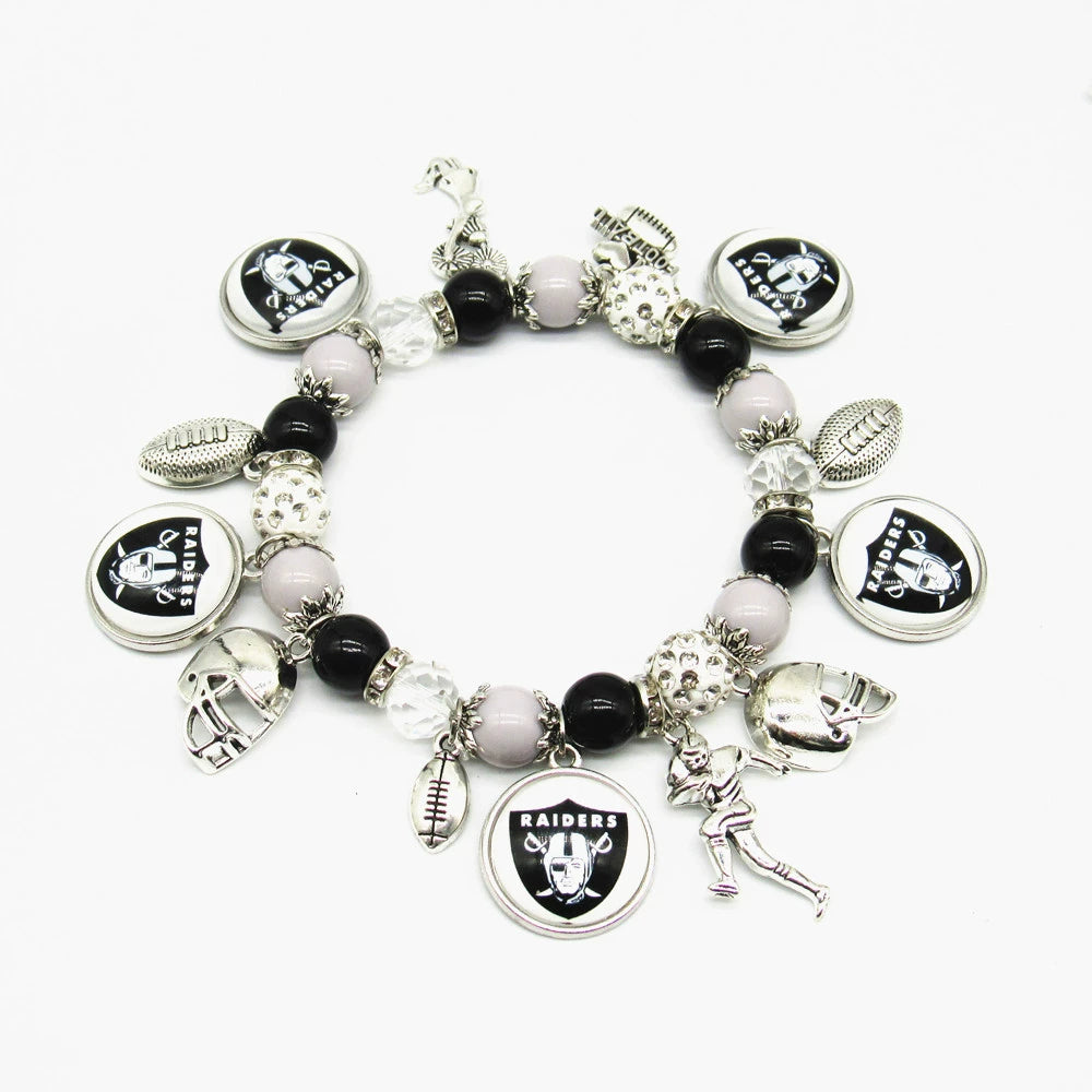 🏈 Designed for 32 NFL teams — Team-themed beaded bracelets 📿🍀