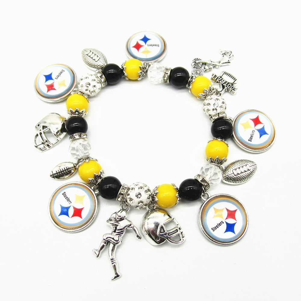 🏈 Designed for 32 NFL teams — Team-themed beaded bracelets 📿🍀