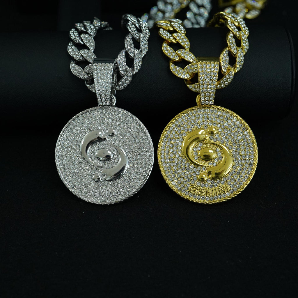Zodiac Sign Cuban Chain Necklace – Exquisite, Stylish Gold-Plated Pendant📿🍀