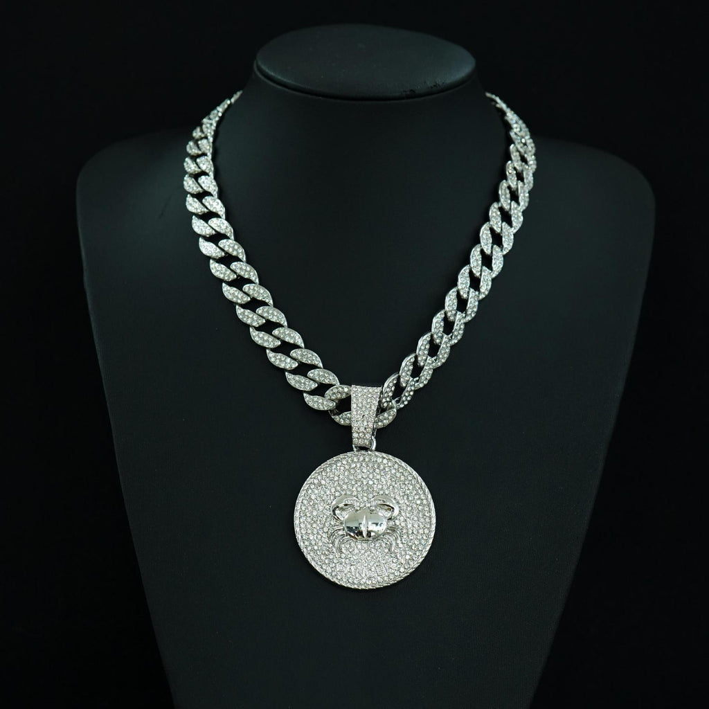 Zodiac Sign Cuban Chain Necklace – Exquisite, Stylish Gold-Plated Pendant📿🍀