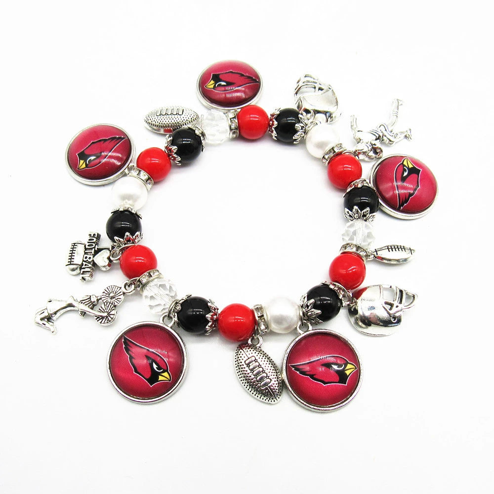 🏈 Designed for 32 NFL teams — Team-themed beaded bracelets 📿🍀