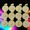 Zodiac Sign Cuban Chain Necklace – Exquisite, Stylish Gold-Plated Pendant📿🍀