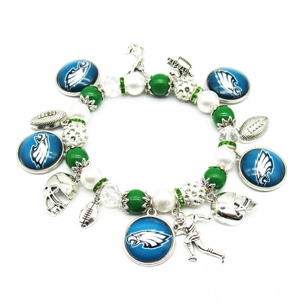🏈 Designed for 32 NFL teams — Team-themed beaded bracelets 📿🍀