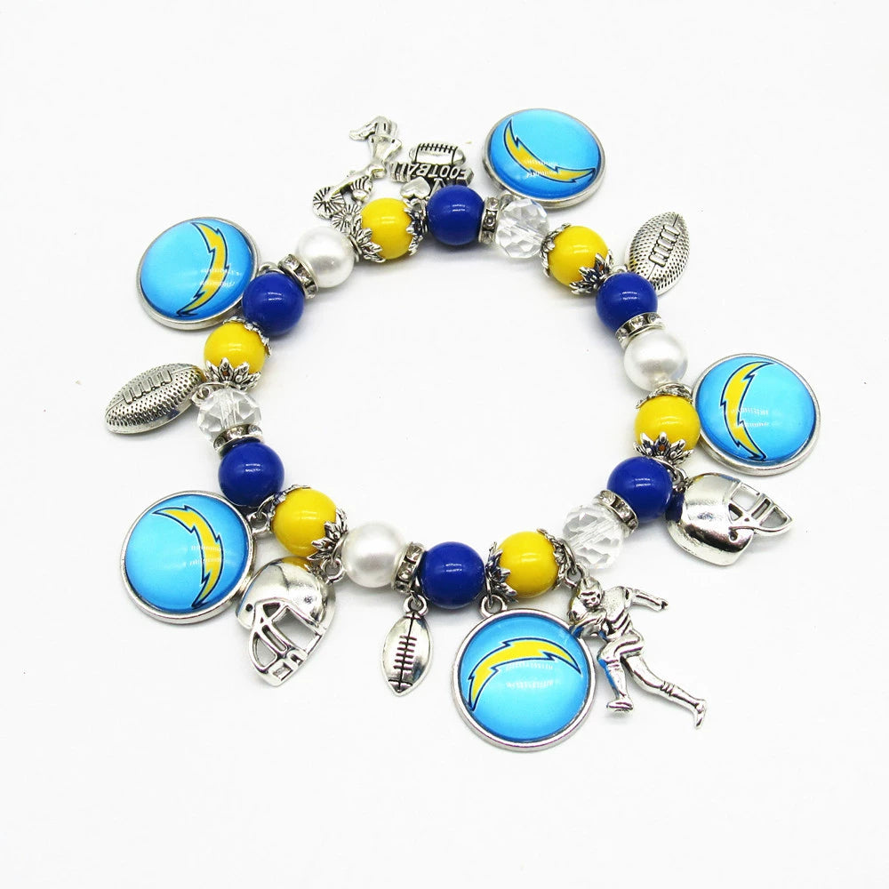 🏈 Designed for 32 NFL teams — Team-themed beaded bracelets 📿🍀
