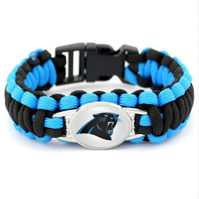 🏈 NFL Team Paracord Bracelet – Adjustable Sports Fan Gift with Team Logo📿🍀