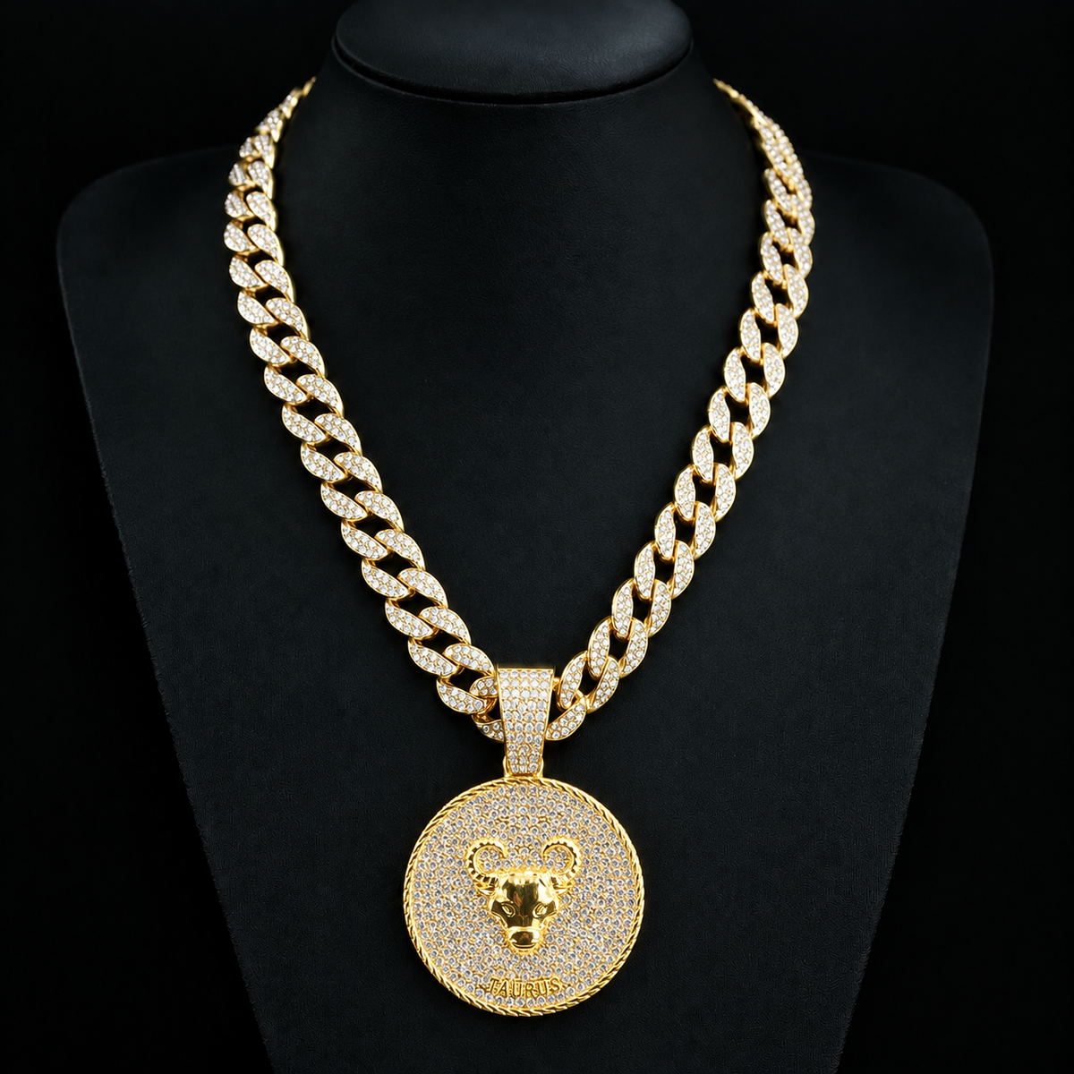 Zodiac Sign Cuban Chain Necklace – Exquisite, Stylish Gold-Plated Pendant📿🍀